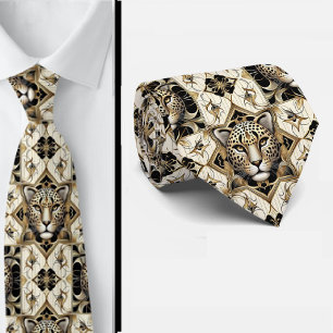 Gravata Ousada de Leopardo   Moda Masculina