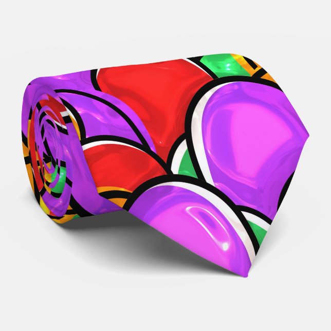 Gravata Óvulo De Páscoa Pintado Pintado Com Cores De Água (Rolled)