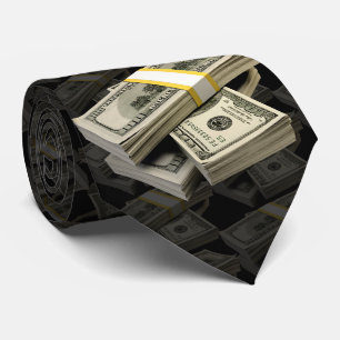 Gravata Pacotes com 100 dólares