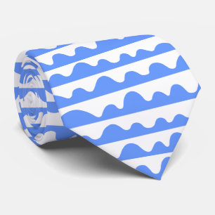 Gravata Padrão 020815 - Azul-bebê e branco