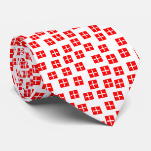 Gravata Padrão 270715 - Vermelho e Branco