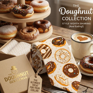 Gravata Padrão Amante de Donut 