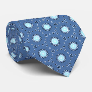 Gravata Padrão Azul e Teal
