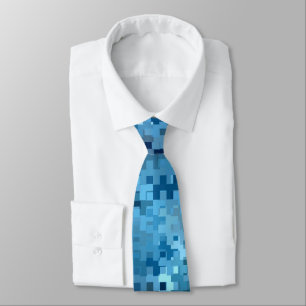 Gravata Padrão Azul Legal Trendy Na moda