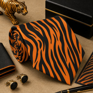 Gravata Padrão Clássico de Animal Selvagem Zebra