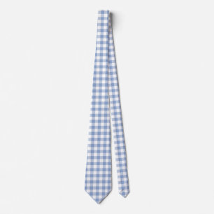 Gravata Padrão clássico Gingham azul verificado