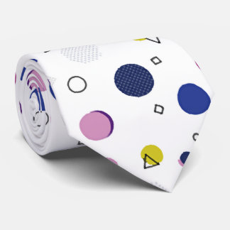 Gravata Padrão Colorido de Memphis