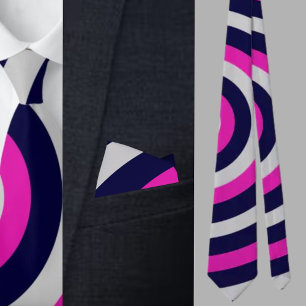 Gravata Padrão Colorido de Stripes de Abstrato