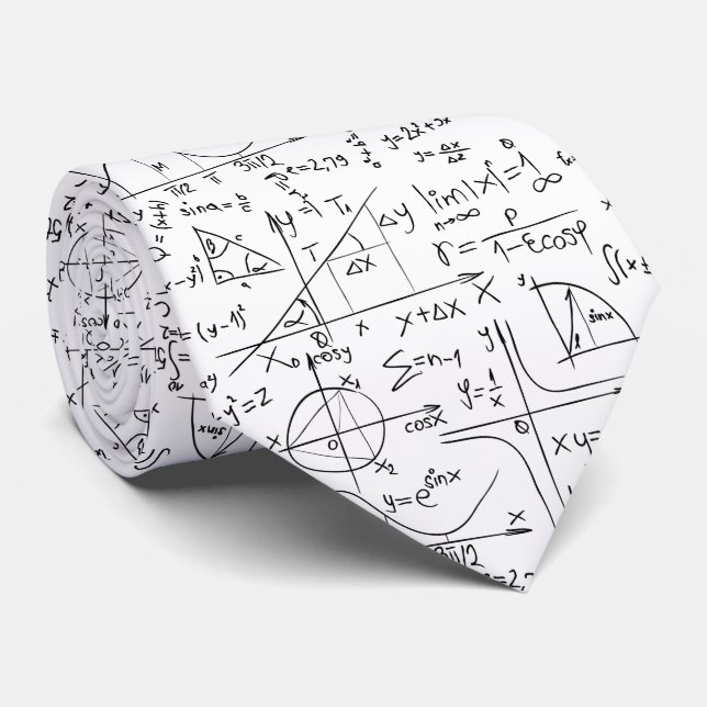 Gravata Padrão contínuo de equações matemáticas (Rolled)