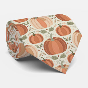 Gravata Padrão de Abóbora no Estilo Boho