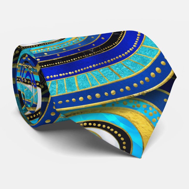 Gravata Padrão de Amuleta de Olho mau (Rolled)