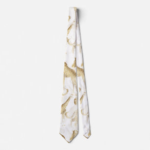 Gravata Padrão de Animais Selvagens da Selva na moda Dour