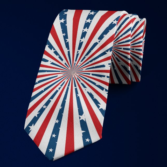 Gravata Padrão de bandeira americana listras e estrelas (Criador carregado)