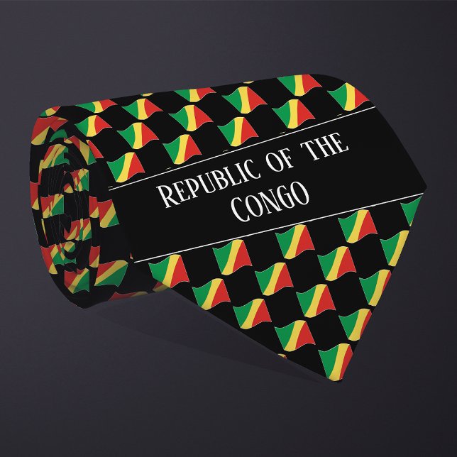 Gravata Padrão de Bandeira da República Vazia do Congo (Criador carregado)