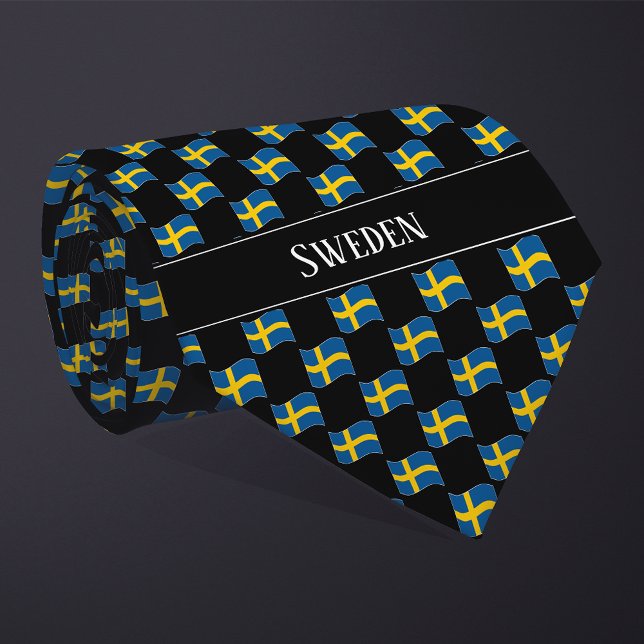 Gravata Padrão de Bandeira Ondulada da Suécia  (Criador carregado)