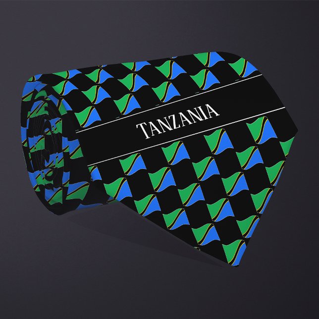 Gravata Padrão de Bandeira Ondulada da Tanzânia  (Criador carregado)
