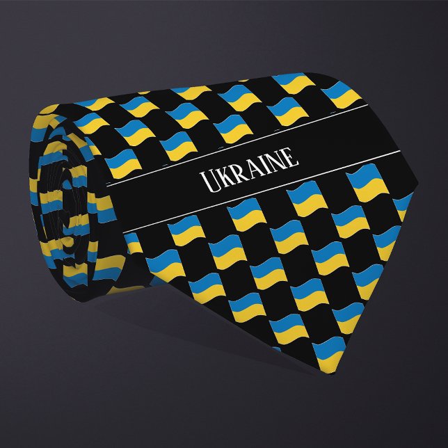 Gravata Padrão de Bandeira Ondulada da Ucrânia  (Criador carregado)