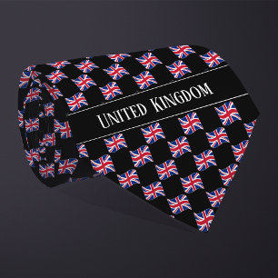 Gravata Padrão de bandeira ondulada do Reino Unido 