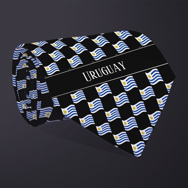 Gravata Padrão de Bandeira Ondulada do Uruguai  (Criador carregado)