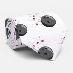 Gravata Padrão de Bola de boliche e pinos personalizados