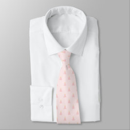 Gravata Padrão de Bolinhas divertida Pastel Blush Pink Nat