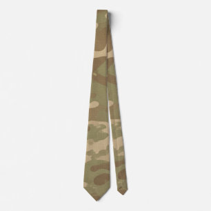 Gravata Padrão de Camuflagem Militar do Deserto