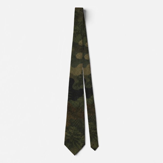 Gravata Padrão de Camuflagem Tático Fantasma da Selva (Frente)