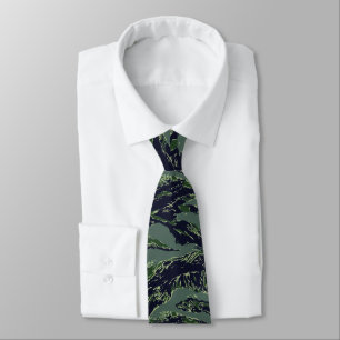 Gravata Padrão de Camuflagem Verde de Tigerstripe