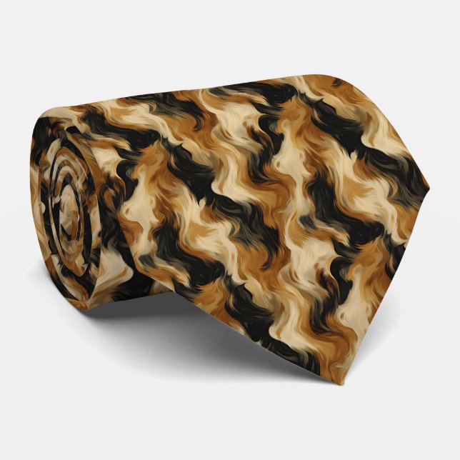 Gravata Padrão de casca de tartaruga fofa  (Rolled)
