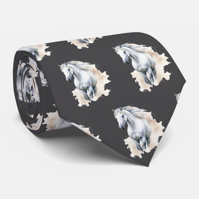 Gravata Padrão de cavalo com azulejos legais (Rolled)