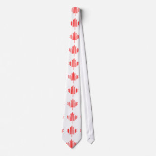 Gravata Padrão de código de barras da bandeira do CANADÁ F