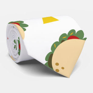 Gravata Padrão de Confete Moderno do Cinco De Mayo Taco