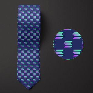 Gravata Padrão de criptomoeda do logotipo Solana