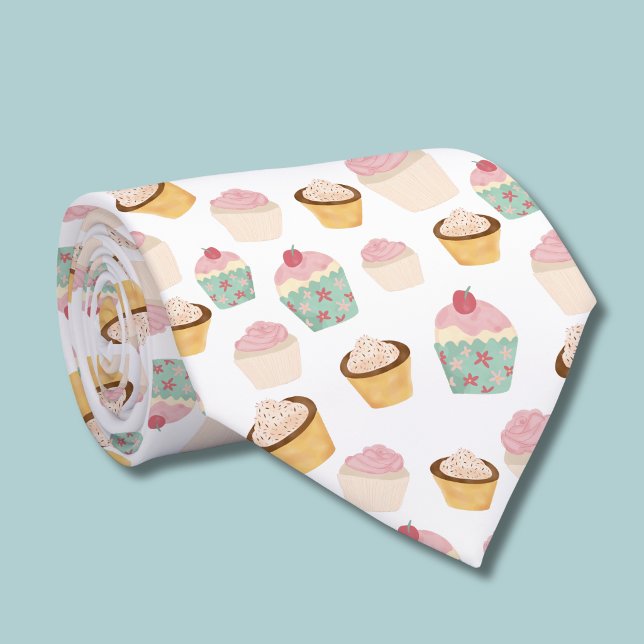 Gravata Padrão de Cupcake (cupcake pattern tie )