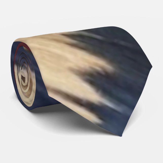 Gravata Padrão de declaração de Na moda de Ikat Sleek mono (Rolled)