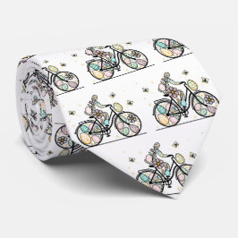 Gravata Padrão de Design de Bicicleta de Páscoa