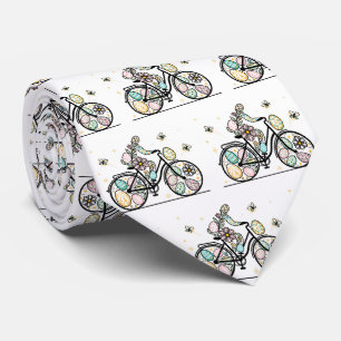 Gravata Padrão de Design de Bicicleta de Páscoa