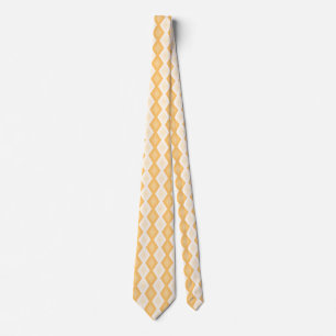Gravata Padrão de diamante amarelo