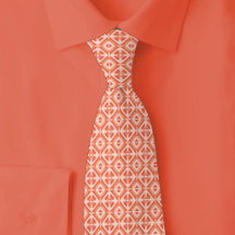 Padrão de Diamante Coral e Branco