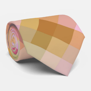 Gravata Padrão de Diamante Geométrico Moderno Colorido #