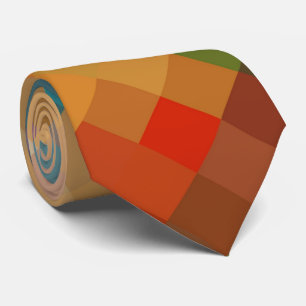 Gravata Padrão de Diamante Geométrico Moderno Colorido #19