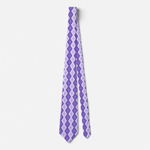 Gravata Padrão de diamante violeta