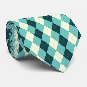 Gravata Padrão de Estilo de Argyle Verde
