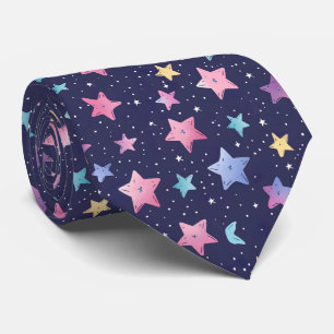 Gravata Padrão de estrelas de ponta divertida