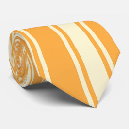 Gravata Padrão de Faixa Cor Laranja Amarela Funk