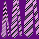 Gravata Padrão de faixas cor-de-rosa cômodas<br><div class="desc">O bonitinho colorido colorido colorido cola gravata de padrão é um presente perfeito para Natal e aniversários.</div>