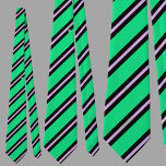Gravata Padrão de faixas verdes coloridas e bonitas<br><div class="desc">O bonitinho colorido colorido colorido gravata de padrão é um presente perfeito para Natal e aniversários.</div>