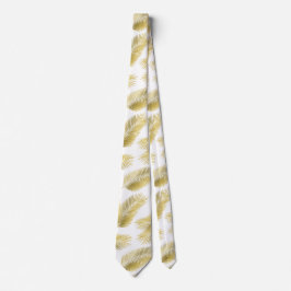 Gravata Padrão de Folhas de Folha de Ouro