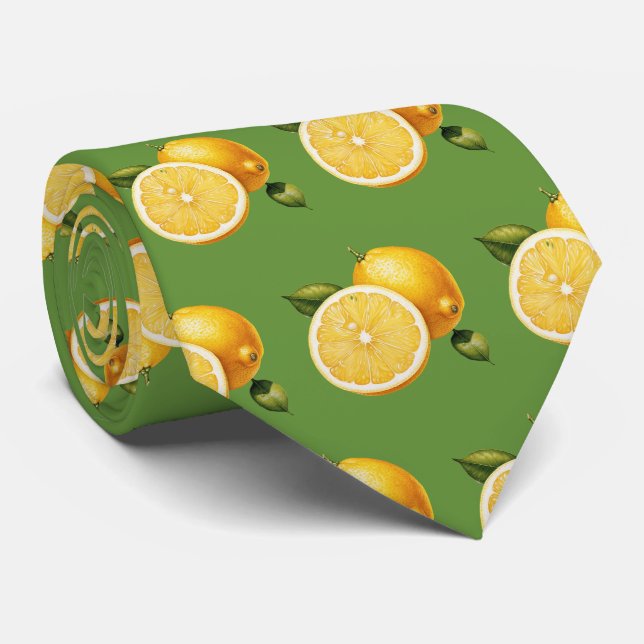 Gravata Padrão de fruta de limão em forma de cuada (Rolled)