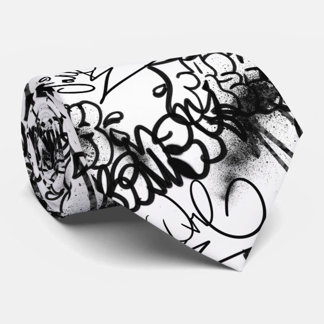 Gravata Padrão de grafite (Rolled)